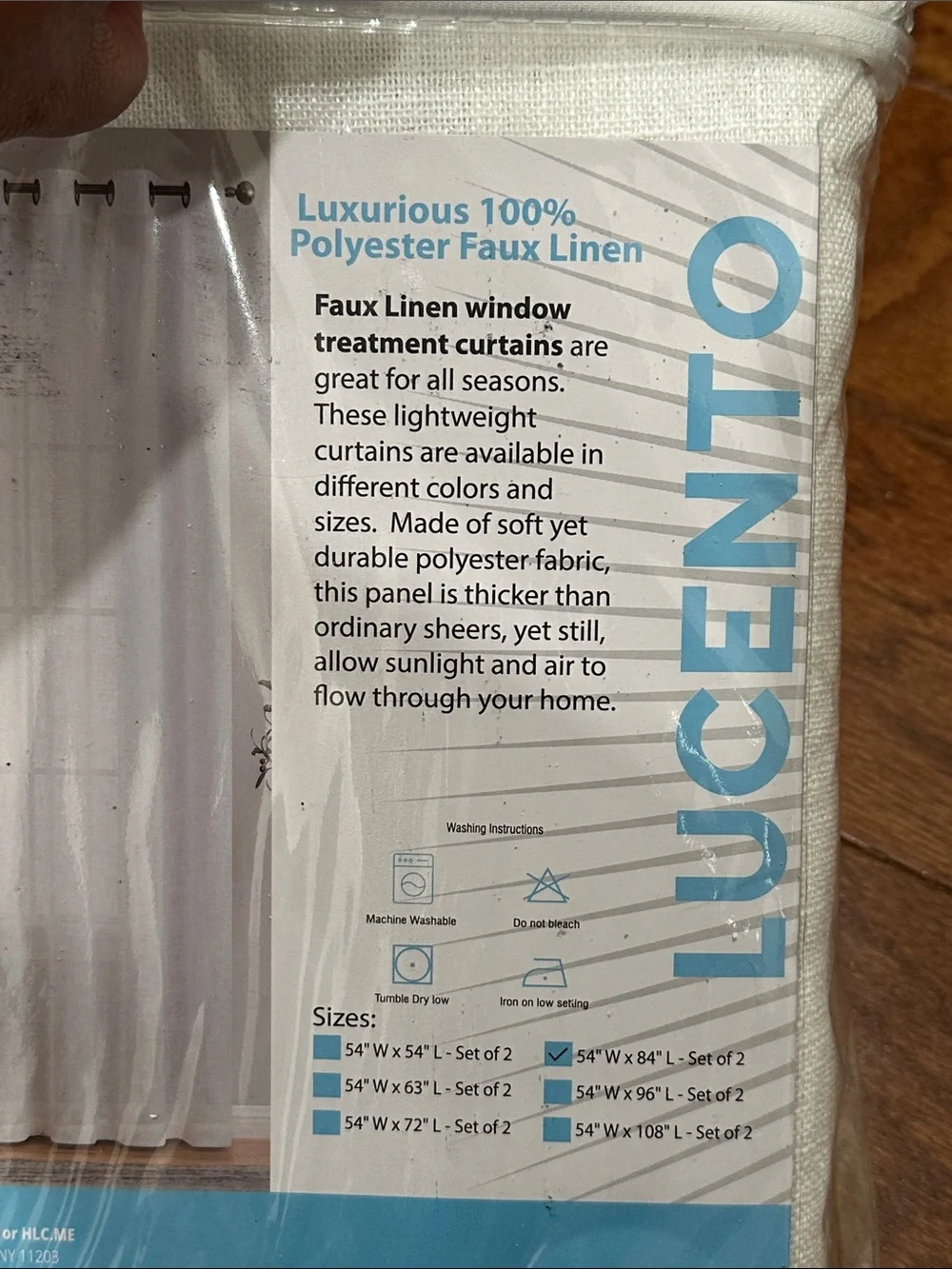 HLC.me Abbey faux linen curtain panels